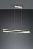 Nowoczesna uniwersalna lampa wisząca LED minimalistyczna srebrna metalowa listwa podłużna ściemnialna ARCOLA 331210107 Trio